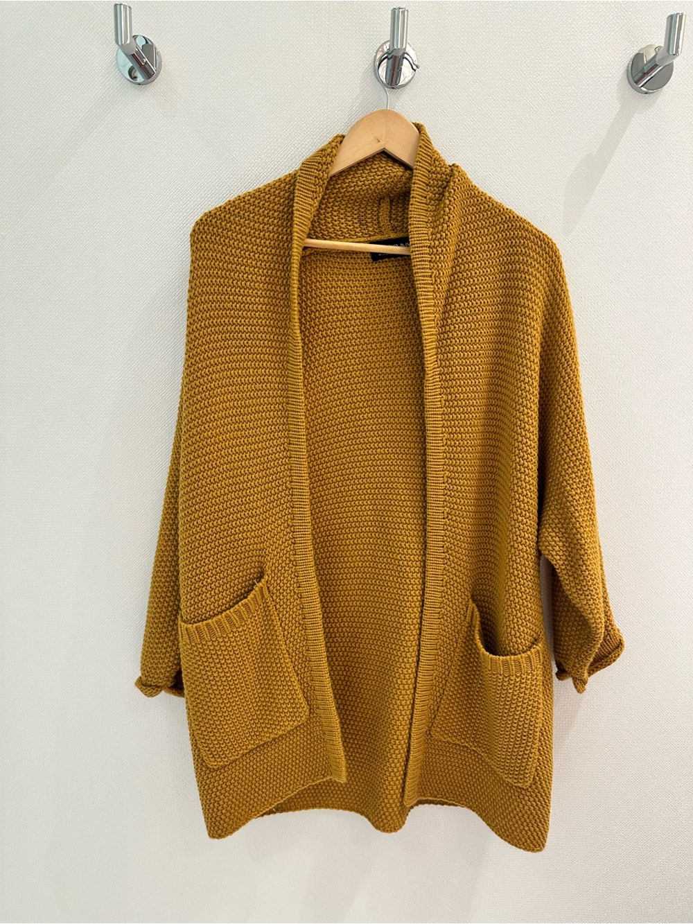 Open-Front Women’s Cardigan in Mustard